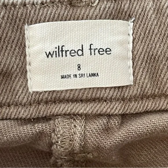 ❌SOLD❌ Wilfred Free Modern Cargo Pant High-waisted cargo pants brown size 8 - Picture 12 of 15